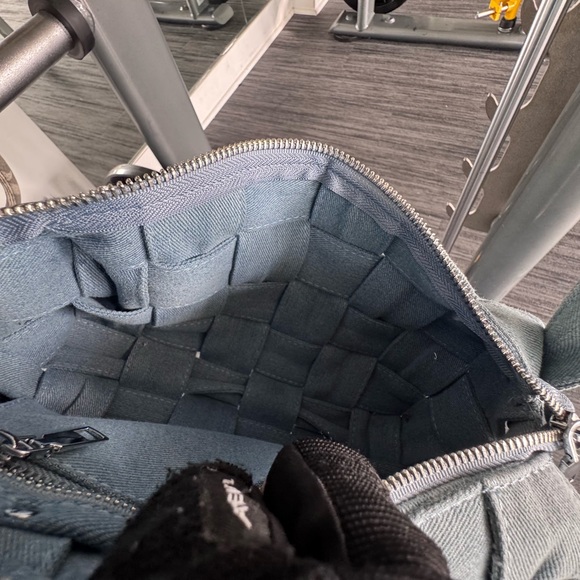 Woven Denim Shoulder Bag - Picture 5 of 8